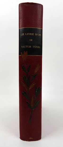 null Le Livre d'or de Victor HUGO. Launette, 1883. In-4 bradel of red half-maroquin...