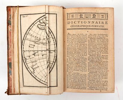 null VOSGIEN: Dictionnaire géographique portatif…Didot, 1769. In-8 basane d'époque,...