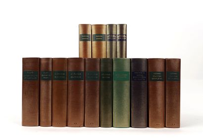 null PLEÏADE - Réunion de 14 volumes in-12 reliure cuir souple éditeur (sans jaquette...