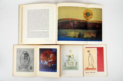 null ERNST (Max): Réunion de 5 volumes: -1/Max Ernst: galerie Alphonce Chavé, 1976;...