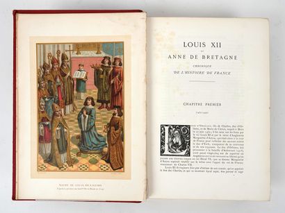 null LACROIX (Paul): Louis XII et Anne de Bretagne…Hurtrel, 1882. In-4 demi-chagrin...