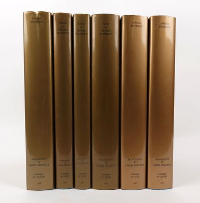 null Librairie SOURGET: Réunion de six catalogues: n° 22, 23, 25, 28, 30 et 37.