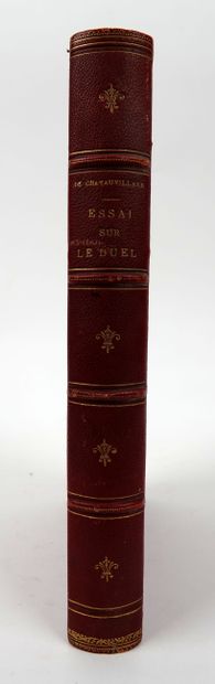 null CHATAUVILLARD (Comte de): Essai sur le duel. Paris, Bohaire, 1836. In-8 plein...