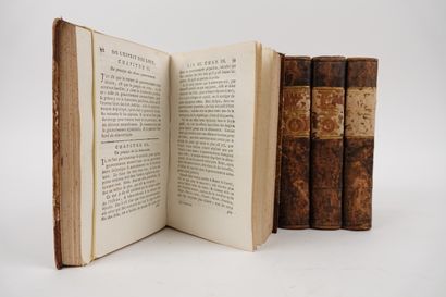 null MONTESQUIEU: Œuvres. Amsterdam et Leipzig, Arkstée et Merkus, 1764. 6 vol. in-12...