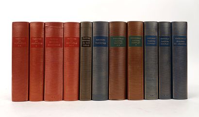 null PLEÏADE - Réunion de 12 volumes in-12 reliure cuir souple éditeur (sans jaquette...