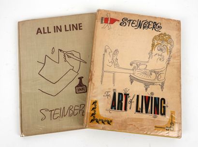 null STEINBERG (Saul): 2 vol. in-4 in publisher's binding: 1/The art of living. New...
