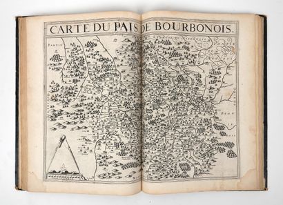 null ATLAS - In-4 antique half-binding (worn, a few tears, a number of maps have...