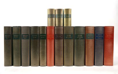 null PLEÏADE - Réunion de 15 volumes in-12 reliure cuir souple éditeur (sans jaquette...