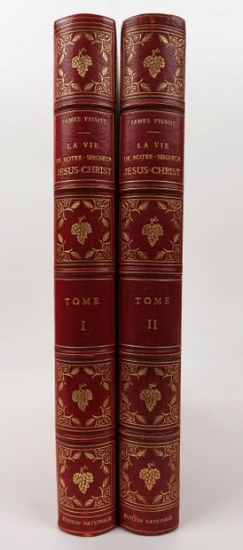 null TISSOT: La vie de Notre Seigneur Jésus-Christ. Mame, 1896-1897. 2 vol. in-folio,...
