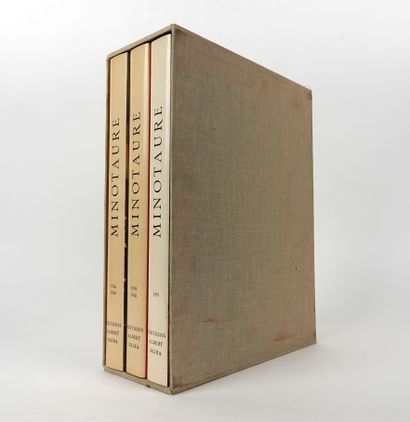 null MINOTAURE. 1933-1939. Skira, date 3 vol. in-4 toile éditeur, jaquette illustrée,...