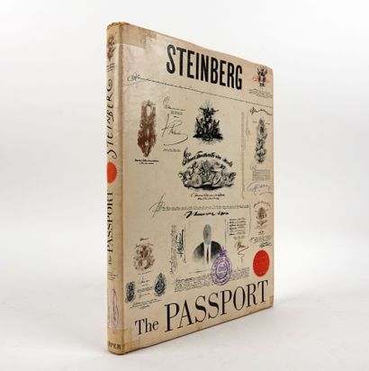 null STEINBERG (Saul): The Passeport. New York, Harper Brothers, 1954. In-4 toile...