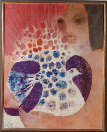 null Anonymous (20th century)
Composition with a Dove, 1970
Oil on canvas, signed...