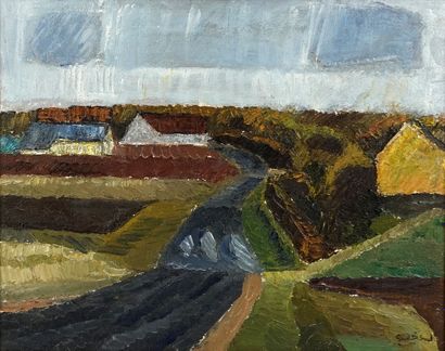null Gustave DE SMET (1877-1943)
Country landscape
Oil on canvas signed lower right
33,5...