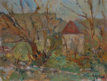 null K. Kamatz (20th century) 
Country landscape
Oil on canvas signed lower right
46...