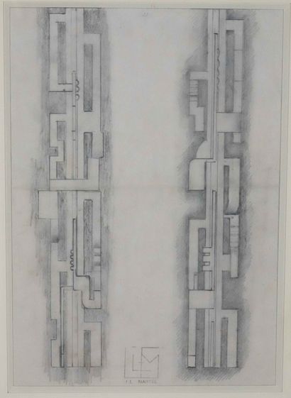 null Jan and Joel MARTEL (1896-1966)
Study for the monument "Le Signal des Ciments...
