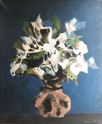 null Oil on canvas 
"Bouquet of flowers". 
Signed lower right Casanello
62 x 52 ...