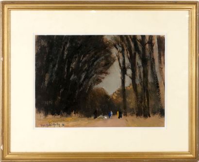 null MARTIN Henri André (1918-2004)
Walk in the woods
Gouache and watercolor signed...