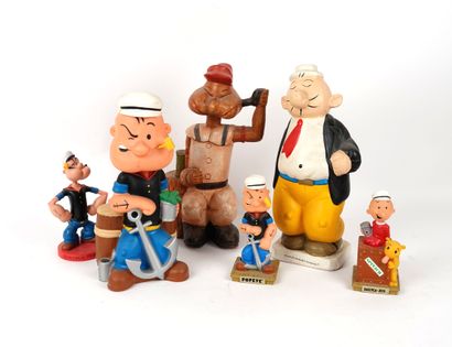 POPEYE
Ensemble de figurines en bois, en...