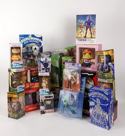 null US
Set of US boxed toys on series such as Casper, Musclor, Futurama, Herbie,...