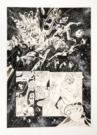 null ONGARO Paolo
Antares
Superbe planche pour une aventure publiée dans la revue
Encre...