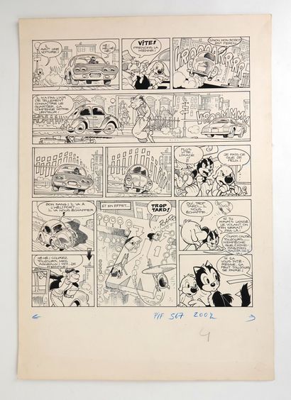 null CAVAZANO Giorgio
Pif and Hercules
Sheet 4 from the story Les jouets dangereux...