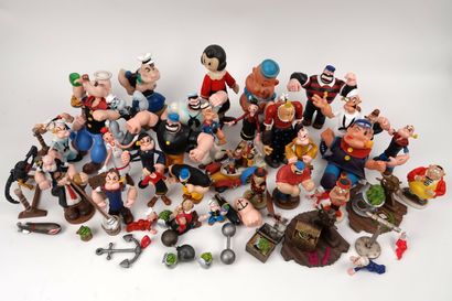 null POPEYE
Large lot of Popeye figurines and others
Various states, some figurines...