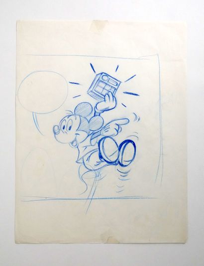 null DISNEY
Mickey
Travail de recherche pour une illustration
Crayon bleu
32 x 25...