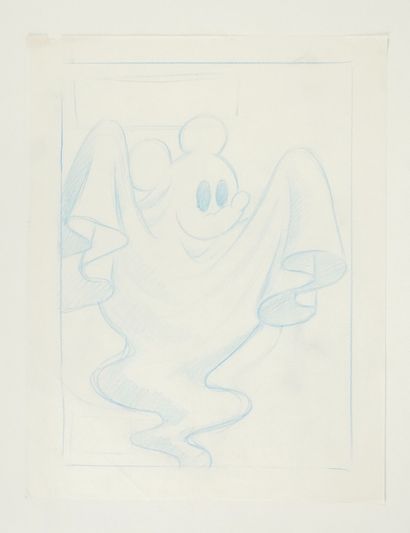 null DISNEY
Mickey fantôme
Travail de recherche pour une illustration
Crayon bleu
32...