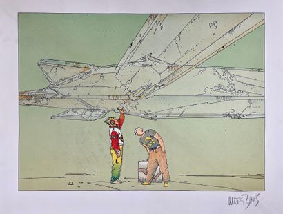 GIRAUD MOEBIUS - Jean GIRAUD (1938-2012)
Aviators
Lithograph
Signature in pencil... Gazette Drouot