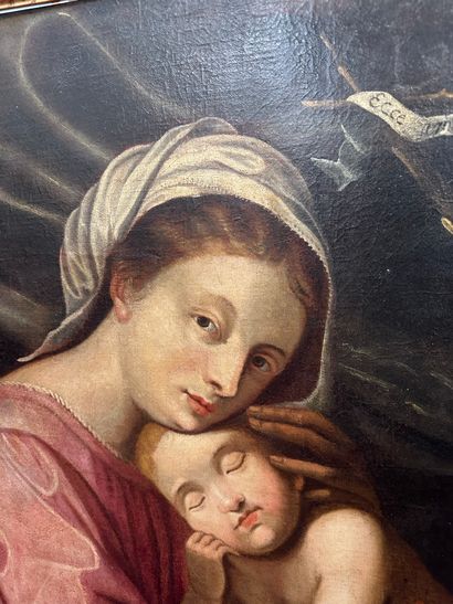 null Ecole Italienne
Vierge à l'enfant endormi
Huile sur toile
Rentoilée
75 x 75...