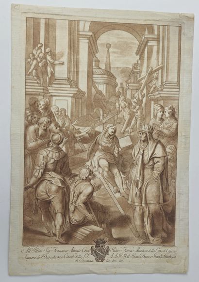 null Stephano MULINARI (1741 - 1790)

Scène de martyre, d'après G. Vasari. 

Eau-forte...
