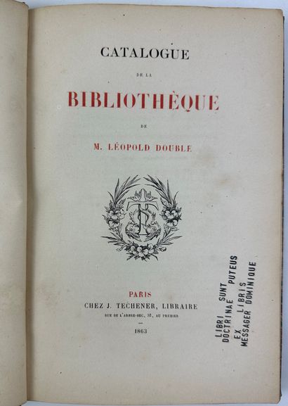 null 1862 DOUBLE LEOPOLD CATALOGUE DES LIVRES RARES ET CURIEUX PROVENANT DE SA BIBLIOTHEQUE...