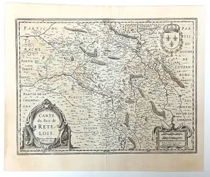 null ARDENNES. RETHÉLOIS 1641. «Carte du Pais de Retelois.» par Jehan Jubrien Chaalonnois...
