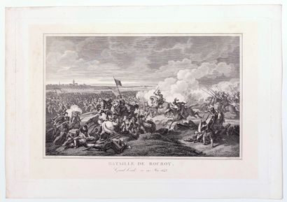 null ARDENNES. ROCROI. «Bataille de ROCROY. Grand-Condé. 19 Mai 1643.» Gravure à...