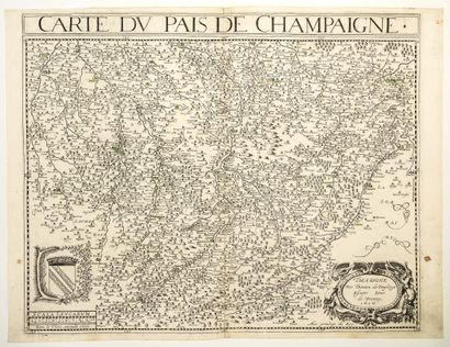null CHAMPAGNE. «Carte du Pays de CHAMPAIGNE.» Dessiné par Damen de Templeux, Escuyer...