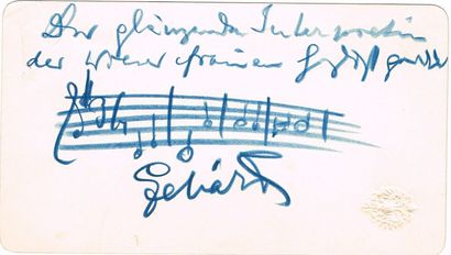 null MUSIQUE - Franz LEHAR(1870-1948, compositeur autrichien) / Portée de musique...