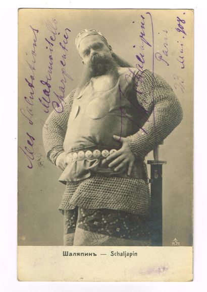 null MUSIQUE - Fédor CHALIAPINE(1873-1938, chanteur d'opéra russe, basse) / Photo...