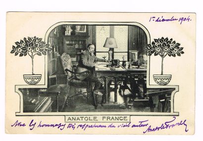 null PRIX NOBEL - Anatole FRANCE(1844-1924, écrivain, prix Nobel de Littérature en...