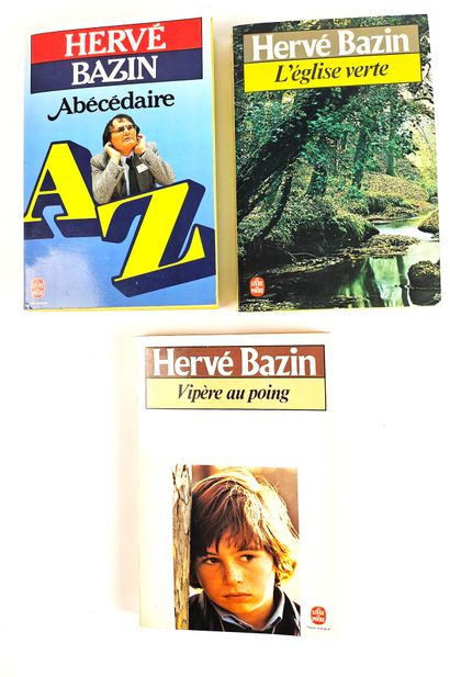 null (Envois) Hervé BAZIN / Suite de 3 publications dans la Collection «Le Livre...