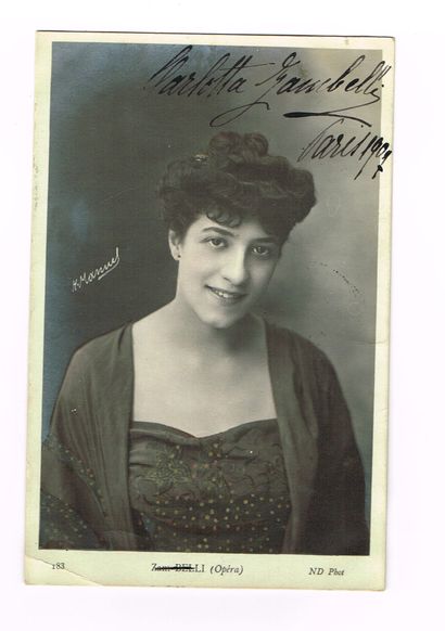 null DANSE - Carlotta ZAMBELLI(1875-1968, danseuse italienne) / Photo sur carte postale...