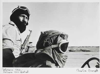 null Christine Spengler "Polisario Sahara occidenta"l, 1980 Photographie titrée et...