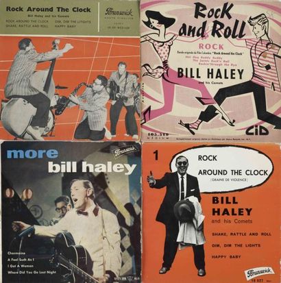 null Collection Vinyles 45 Tours EP de Pochettes Françaises de BILL HALEY Vinyl Collection...