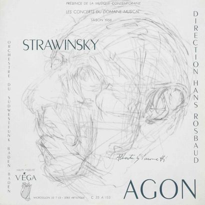 HANS ROSBAUD Stravinsky - Pochette d'oeuvre de GIACOMETTI Label: Vega C 35 A 153...