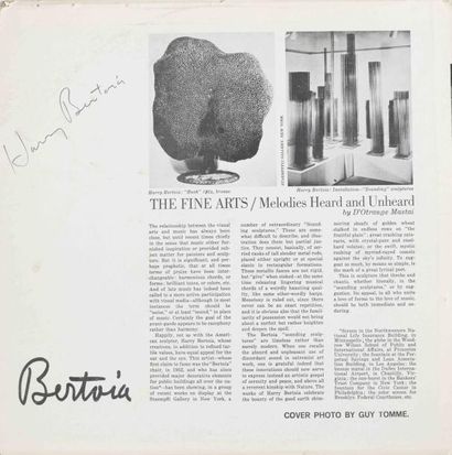 null Collection Vinyles de Pochettes et Oeuvres d'HARRY BERTOIA Vinyl Collection...