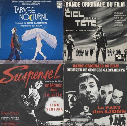 null Lot de 4 B.O.F 45 T SP & EP de Tapage Nocturne (Serge Gainsbourg) Le ciel sur...