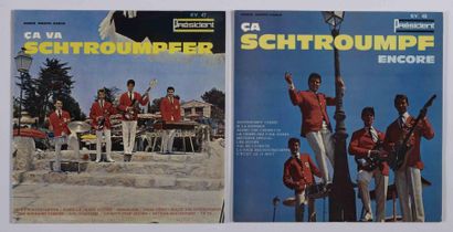 null Lot de 2 albums des SCHTROUMPFS Ca va Schtroumpfer Ca Schtroumpf encore Label:...