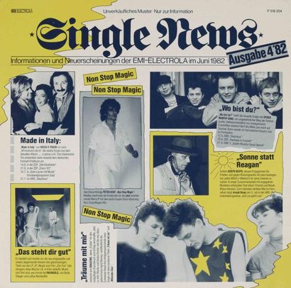 VARIOUS Single News Label: Emi Electrola P 518 204 Format: LP Pressage: Germany 1982...