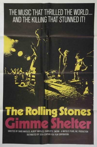 null Affiche originale Américaine THE ROLLING STONES Gimme shelter Format One sheet...