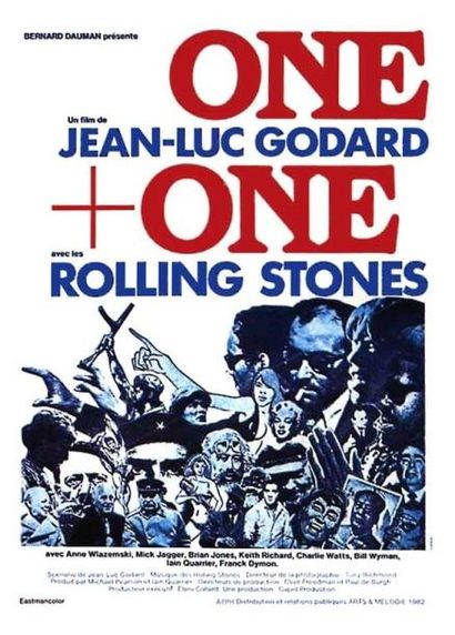 null Affiche originale Française The ROLLING STONES ONE + ONE de Jean-Luc Godard...