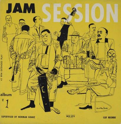 VARIOUS ARTISTS Jam Session #1 Label: CLEF Format: EP Pressage: U.S.A 1952 3 Disques...